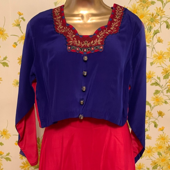 100% silk Ombré 5 pc outfit one size - Picture 2 of 14